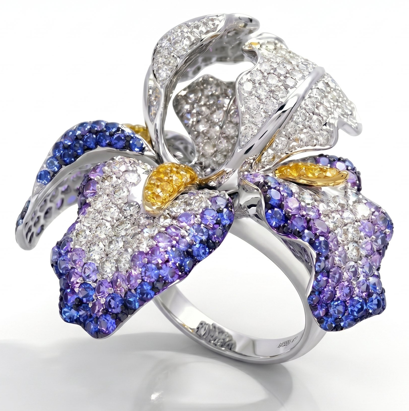 Iris ring · three-quarter view