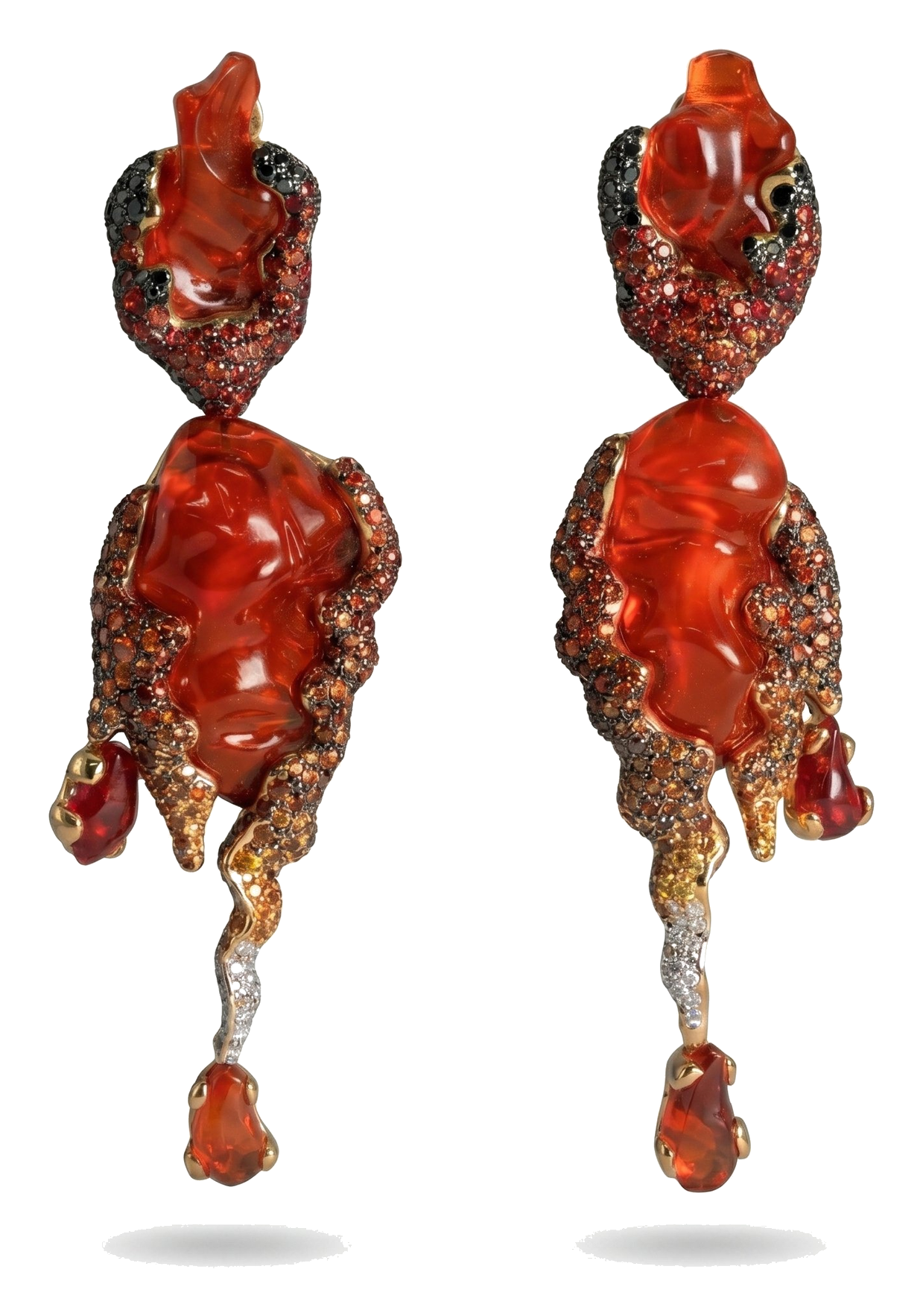 Drop earrings · front view