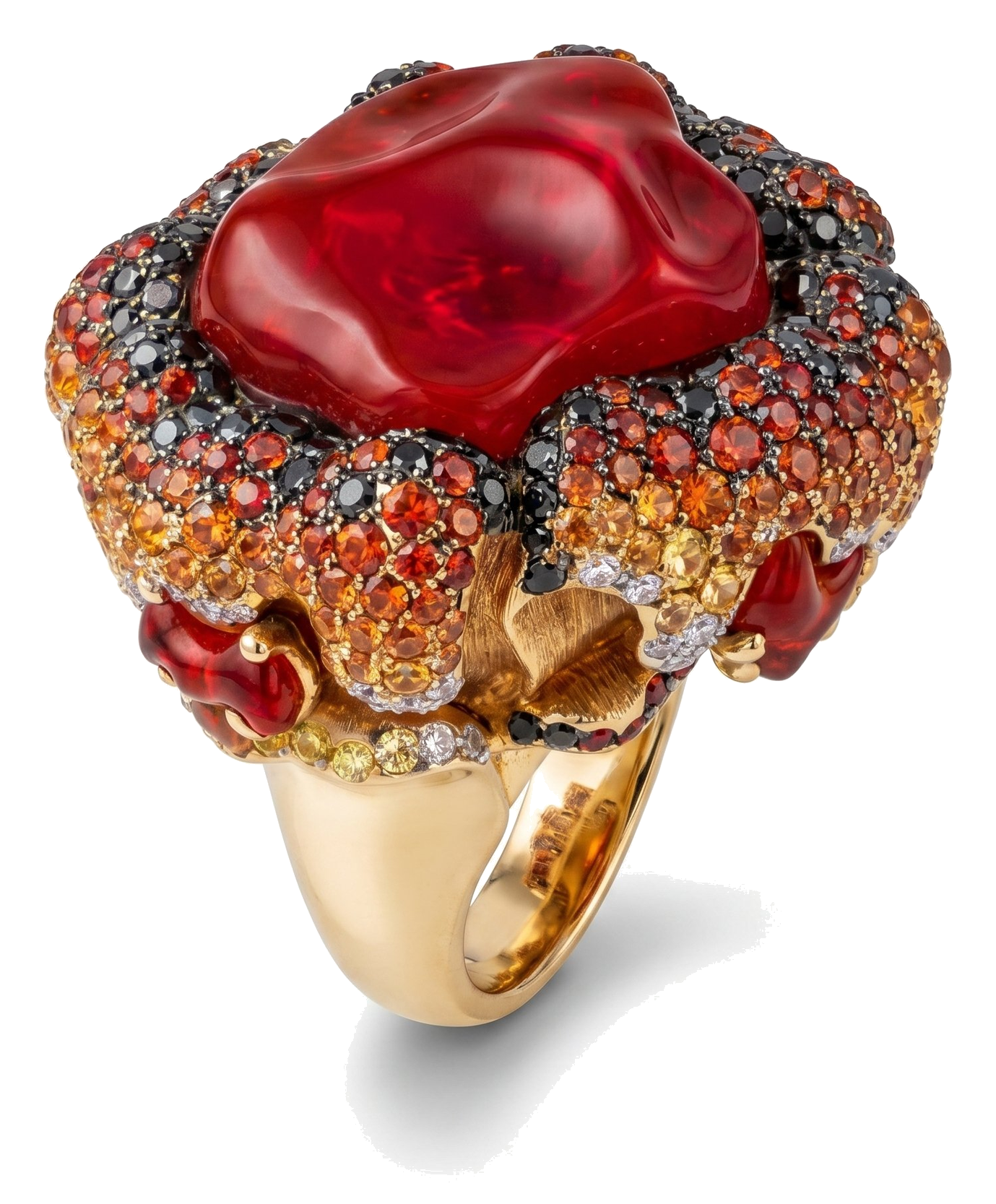 Lava cocktail ring