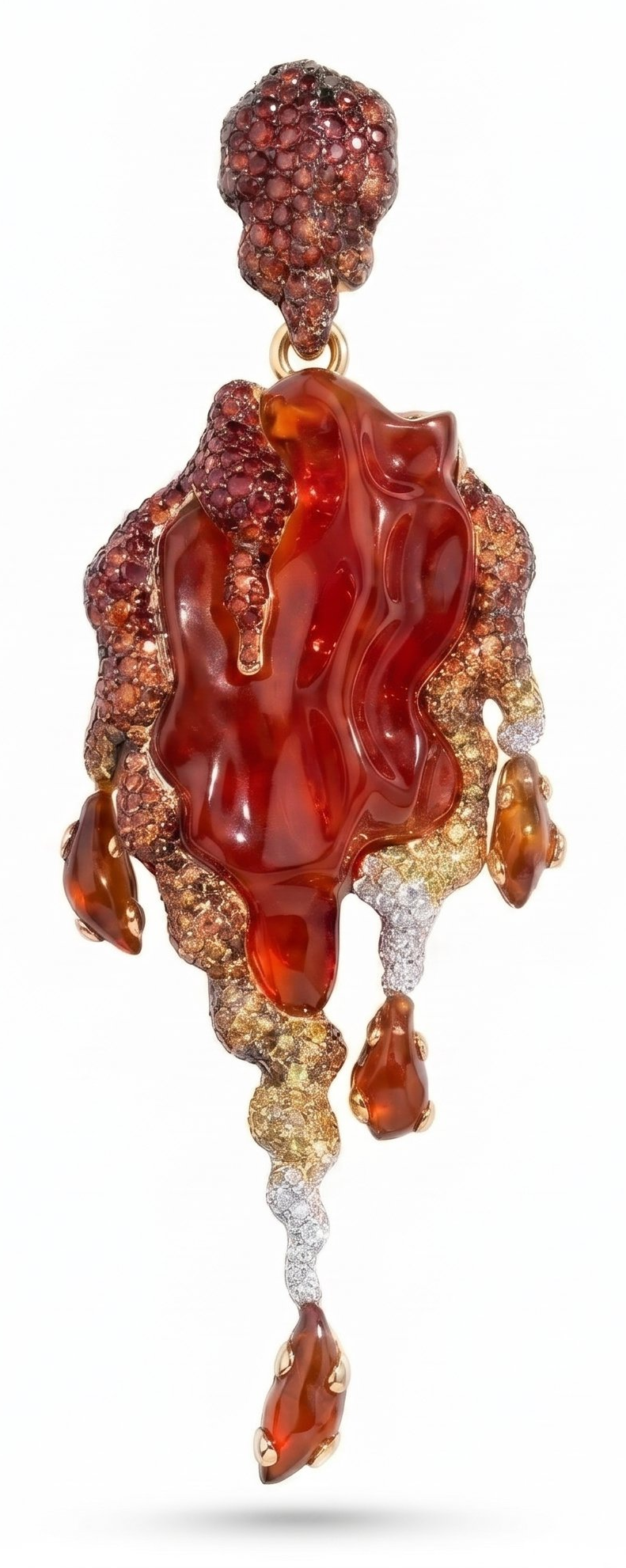 Igneous pendant · pavé back