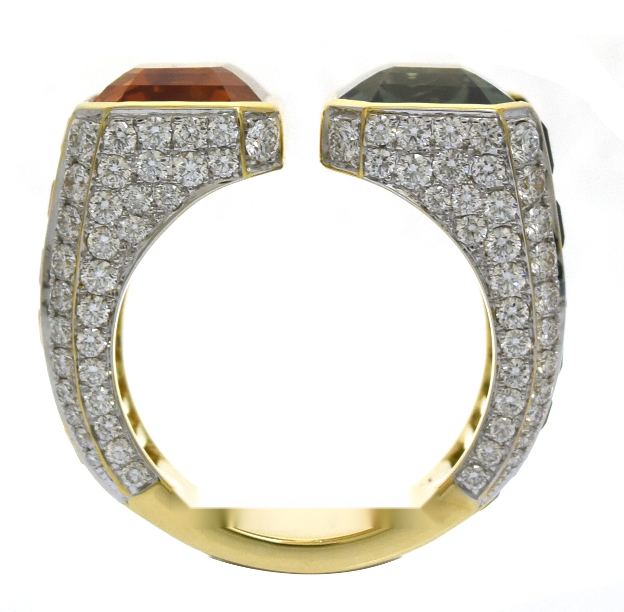 Duetto · top view · facing tourmalines