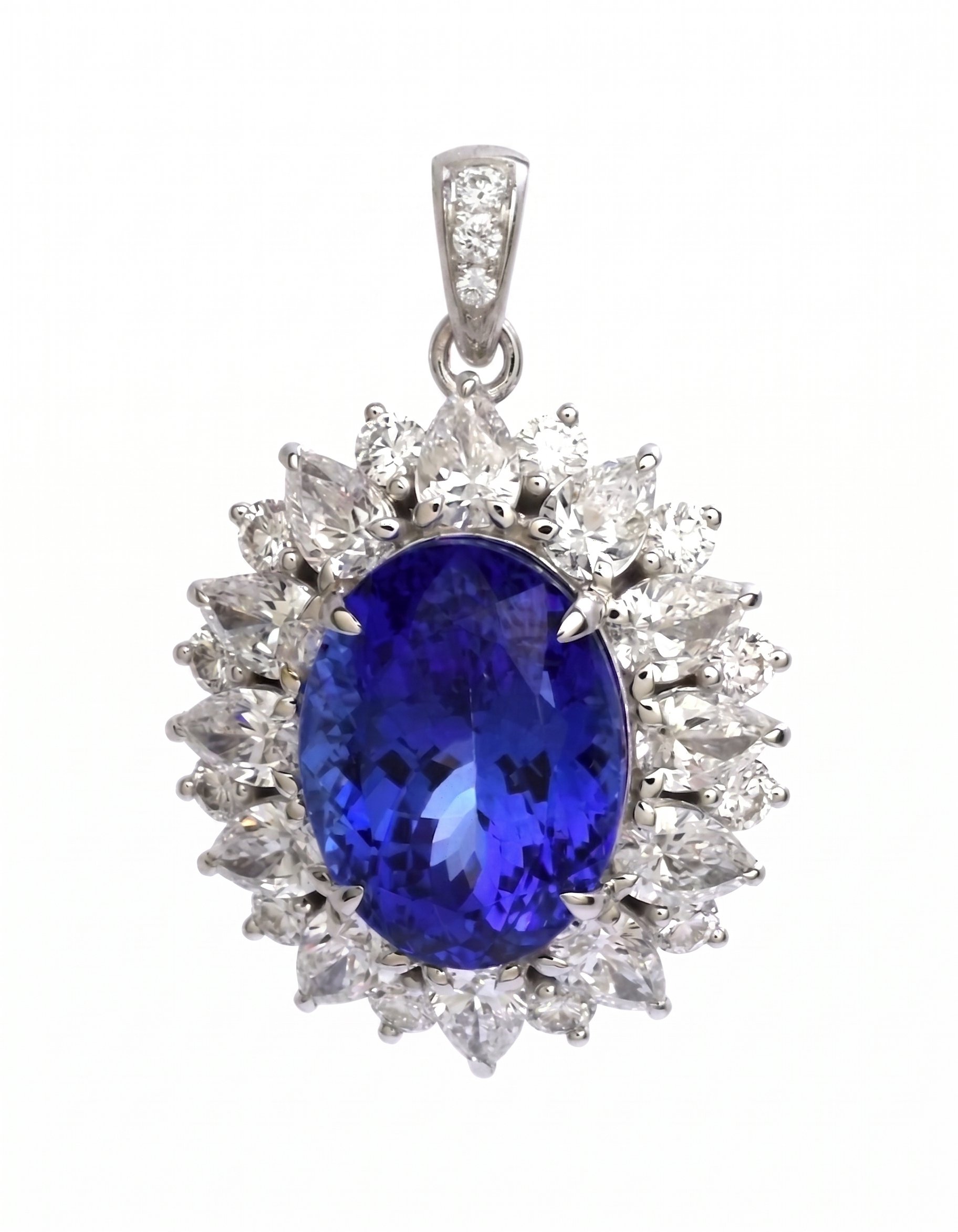Cestino · Tanzanite pendant · front view