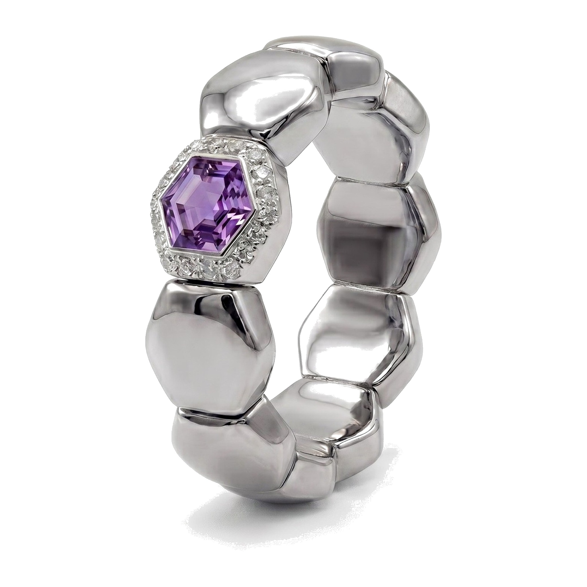 Hexagons · WG amethyst