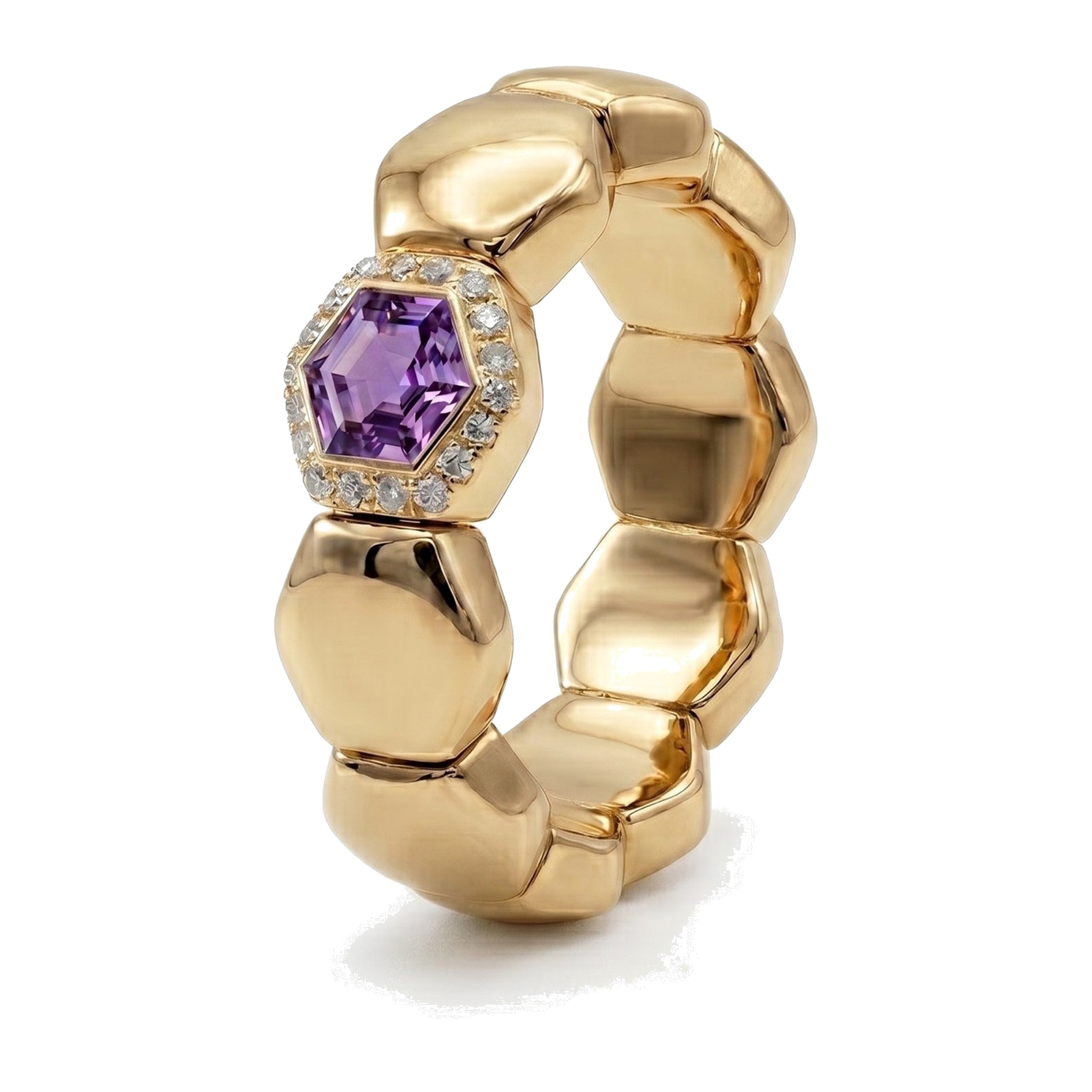 Hexagons · YG amethyst