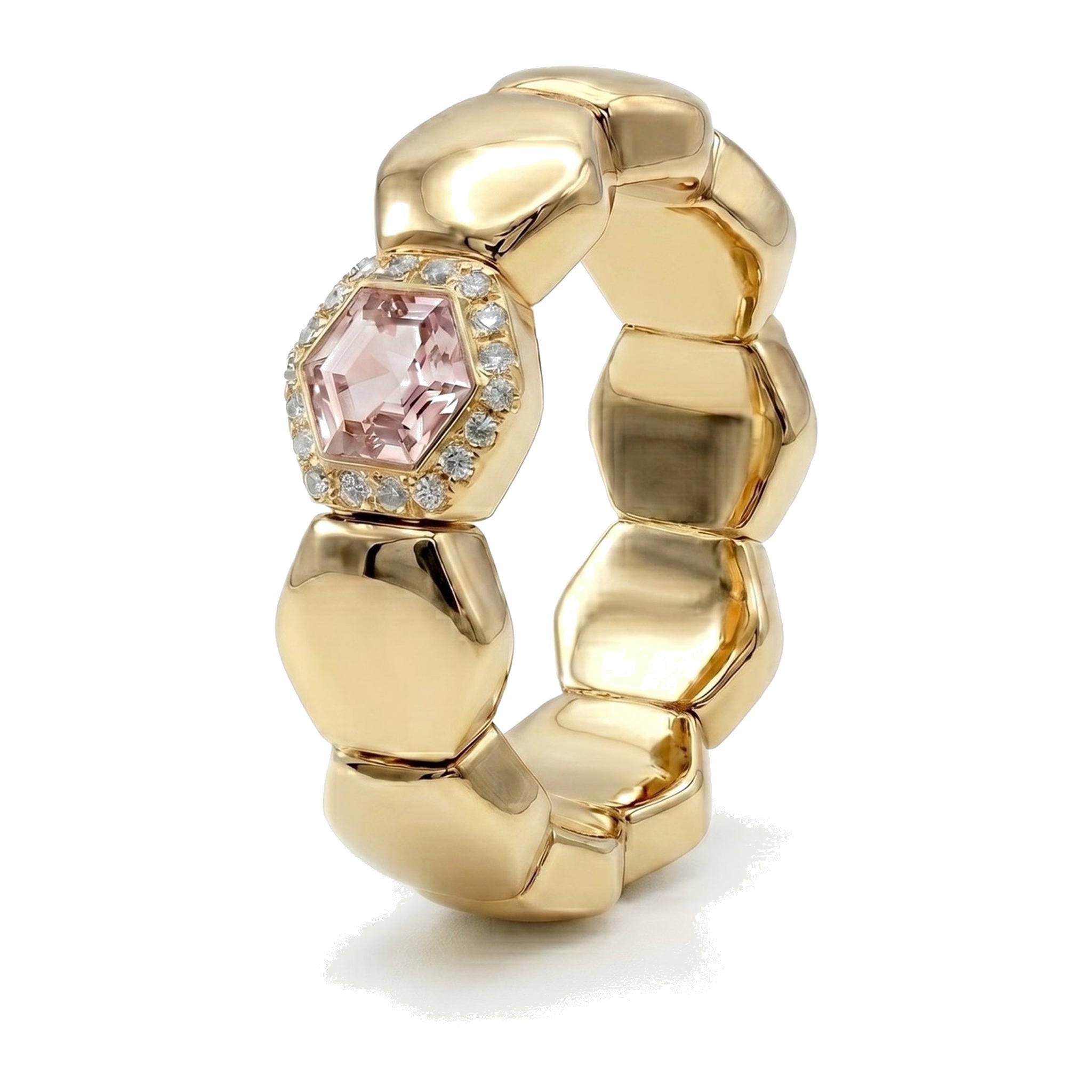 Hexagons · YG morganite