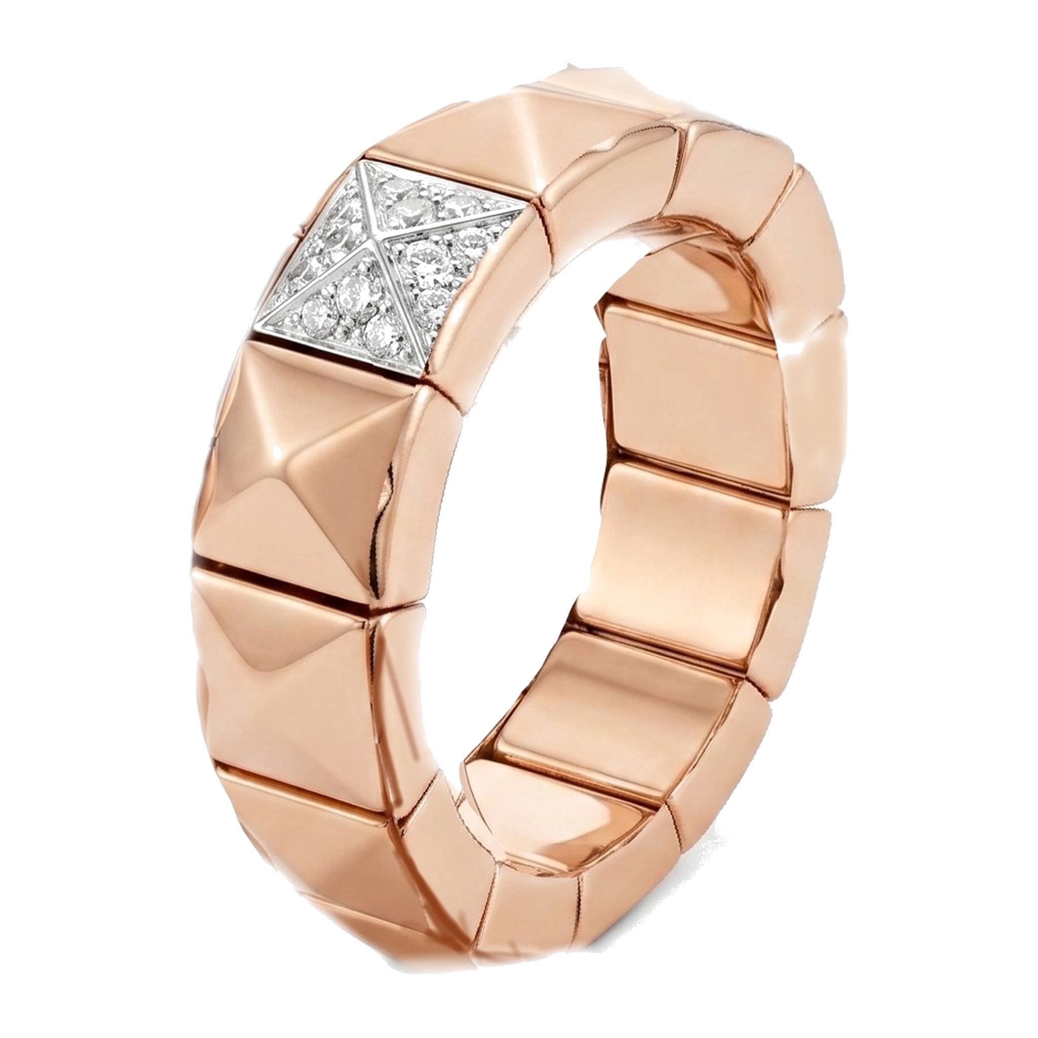 Pyramid Slim · RG white pavé