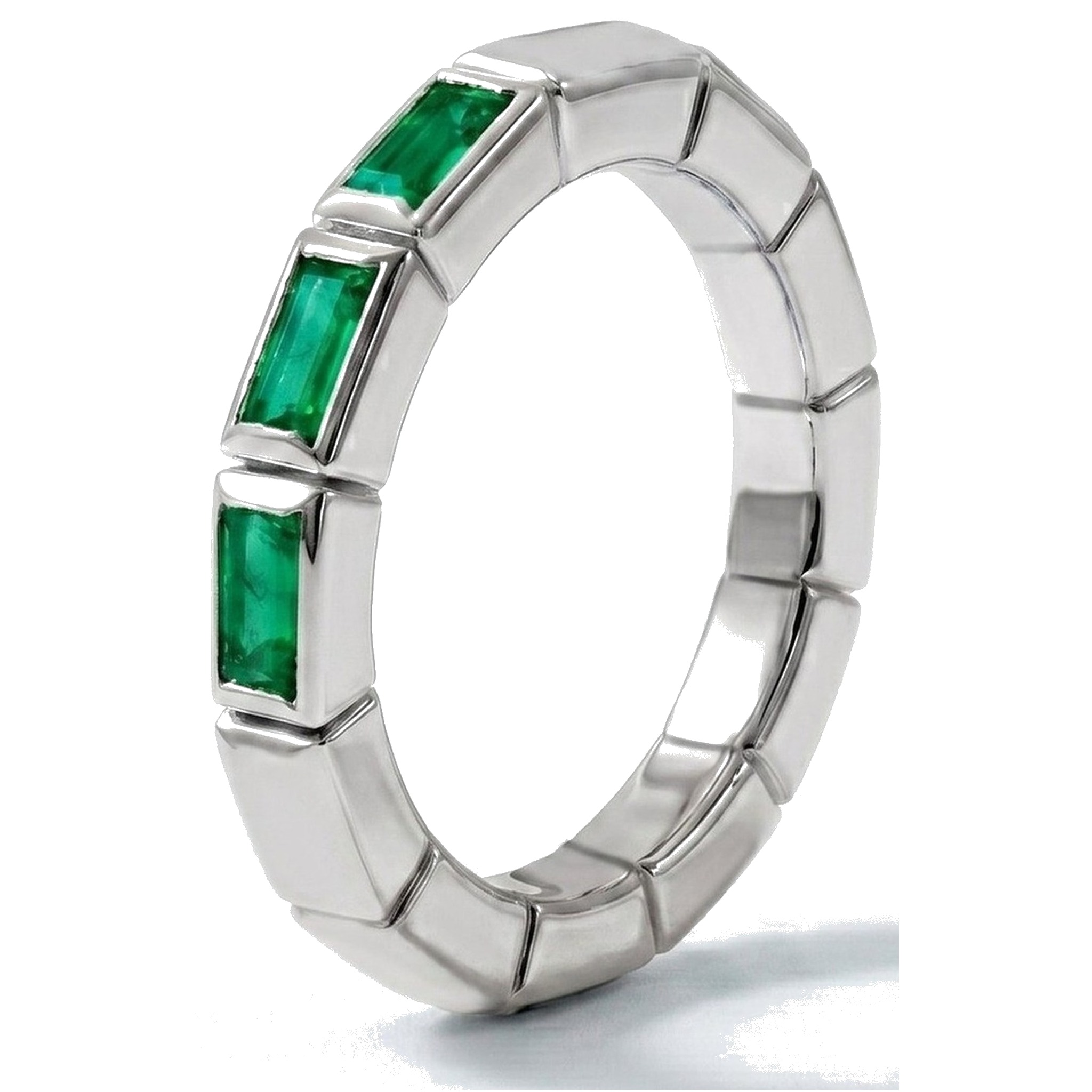 Eternity Trio · WG emerald