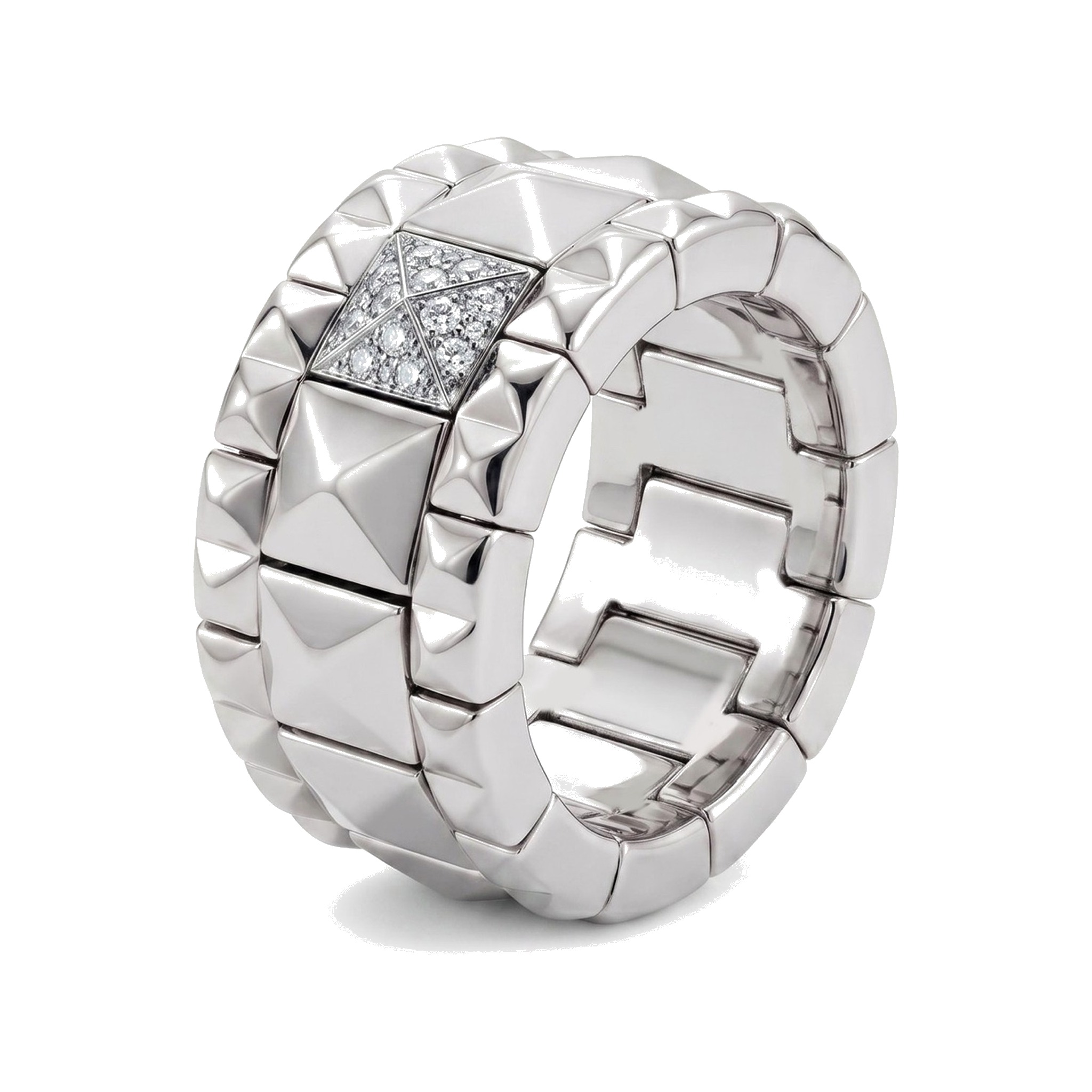 Pyramid Wide · WG pavé bianco