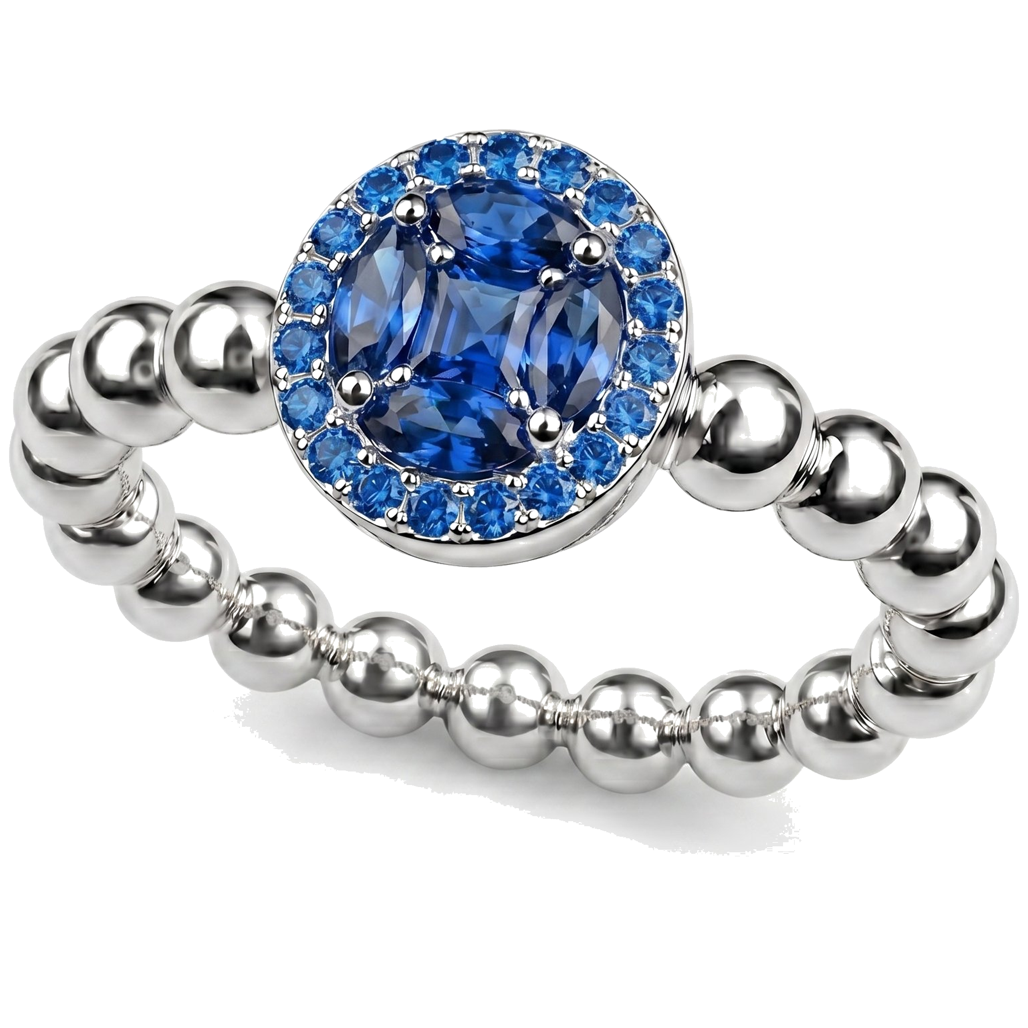 Harmony · White gold + sapphire